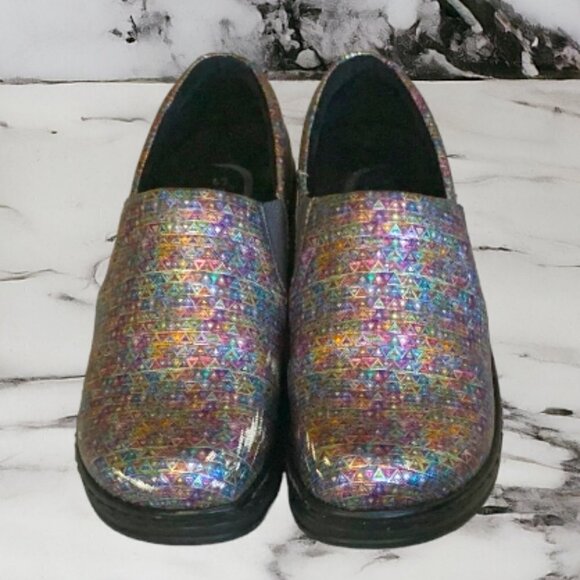 KLOGS Naples Professional Nursing Slip-on Shoes Clogs Pyramid Pattern Size 9.5W - Picture 3 of 13